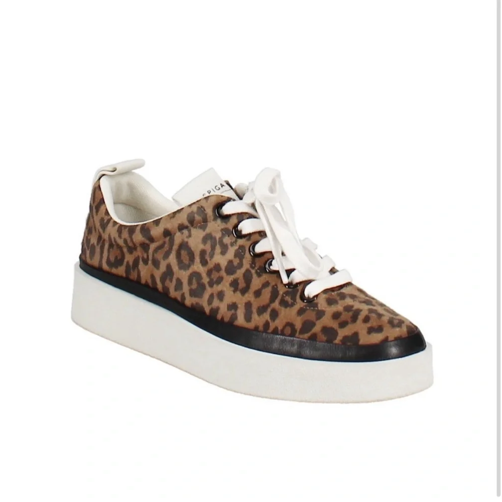 Via Spiga V-Mae leopard print Platform Sneakers size 9 - Picture 5 of 5